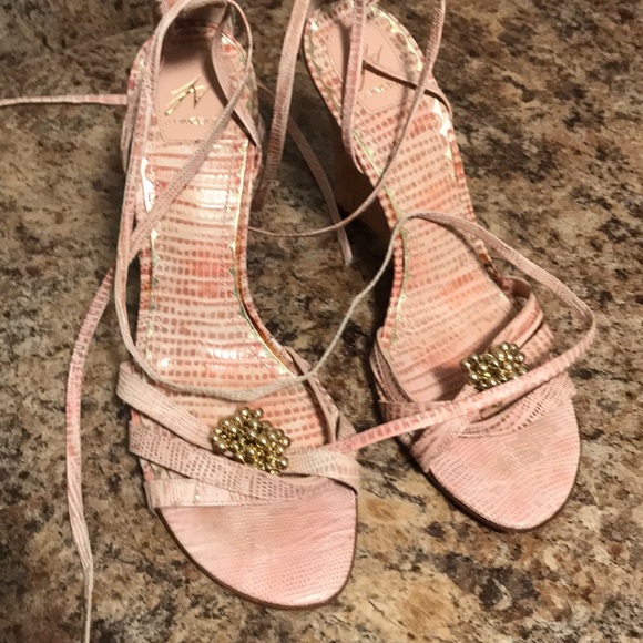 J Vincent Wrap ankle heels - Picture 1 of 3